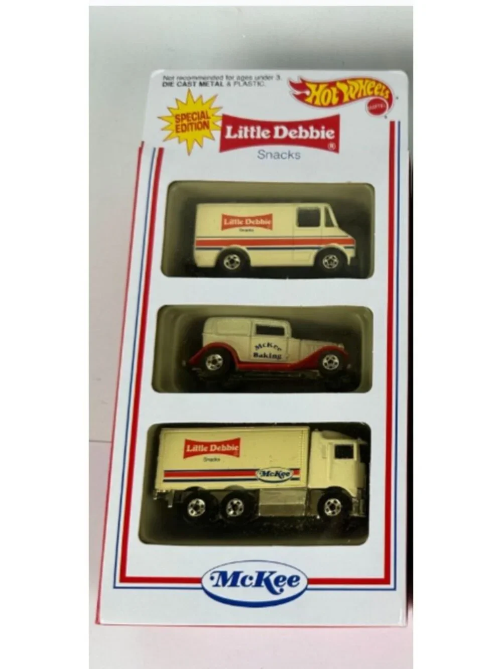 Hot Wheels Special Edition Little Debbie & McKee Die-Cast Metal Trucks